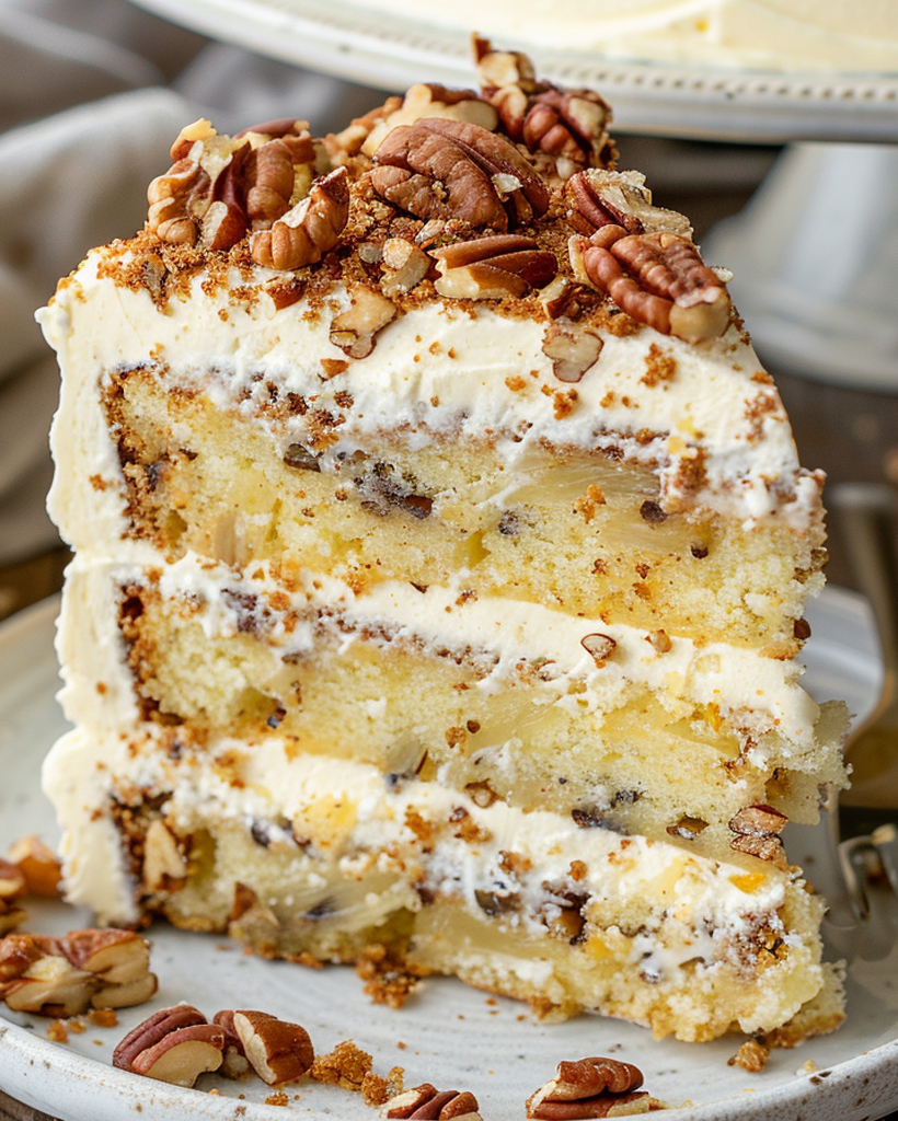  Southern Creamy Pineapple Pecan Cake