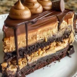 Chocolate Peanut Butter Cheesecake Cake